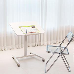 일루일루 오텐션 T01 유압식 높이조절 테이블 이동식 노트북 스탠드 강의실 보조 책상