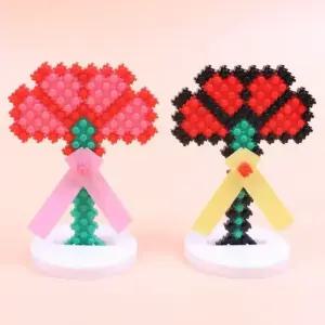 카네이션 디폼 블럭 거치대 만들기 키트 가정의 달 어버이날 스승의날 감사 선물 5월 장식 비즈 공예 미술 diy 초등 돌봄 방과후 수업 활동 재료 교