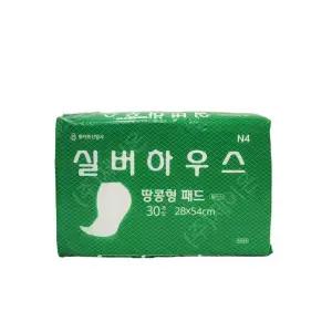 실버하우스 플러스 속기저귀 땅콩형 패드 중형 30매 10팩