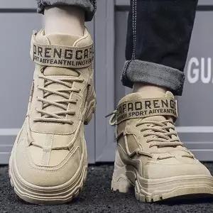 [하프클럽/]남자 워크샵 엠티 여행 룩 하이탑 워커 코디 운동화