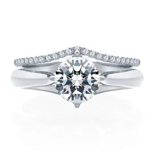 [하나다이아몬드]1캐럿 랩다이아몬드 반지 [다나] 프로포즈 가드링포함 기념일 선물 HNLDR1C2