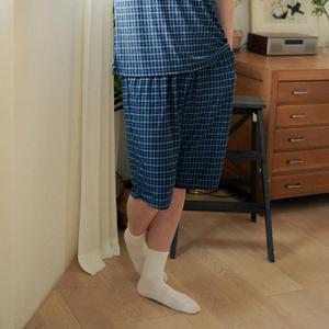 소소미도 남자 여름 냉감 슈퍼쿨 체크 파자마 5부 반바지