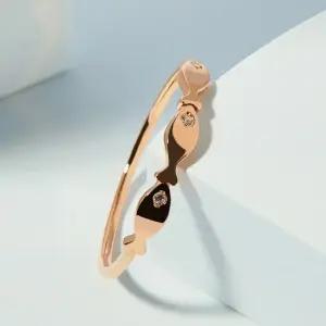 14K 18K 트리 피쉬 물고기 미스 링 금 반지