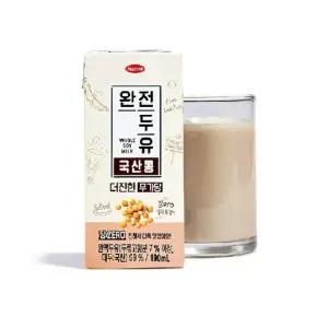 한미 완전두유 국산콩 더진한 무가당 190ml*64팩