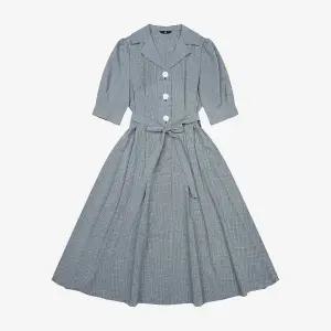 [SI](마산점)깅엄 체크 카라 원피스 (SSKOOAE25170) (SSKOO25170)