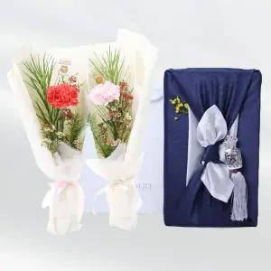 카네이션 세트+도라지정과 500 어버이날 스승의날 감사 존경 은혜 축하 생신 기념일 생일 선물 꽃배달