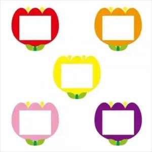 H01 가꿈 다용도 초등명찰 튤립(10개1봉)