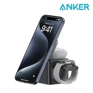 앤커 맥고 3 in 1 큐브 Qi2 무선충전 스테이션 애플워치 에어팟 아이폰 충전 B25M5