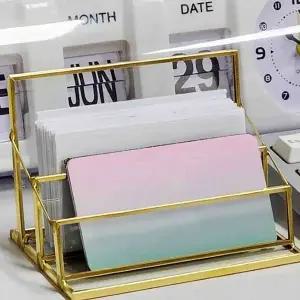 [하프클럽/]명함꽂이 거치대 명함꽂이함 고급 명함홀더 2단