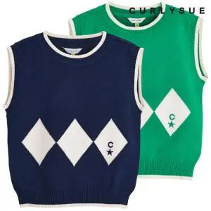 [보리보리/컬리수]아동 아가일 니트 베스트 C231VEG51P
