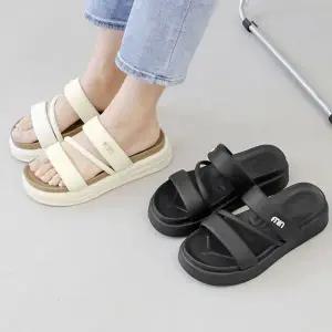 [하프클럽/]볼륨 스트랩 통굽 슬리퍼 뮬 (4.5cm) 엘레븐