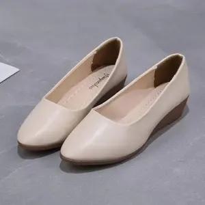 ONM 여성 뾰족코 스틸레토 단화 하이힐 웨지 뮬