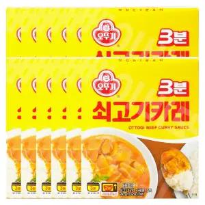 오뚜기 3분 쇠고기카레 200g 12개