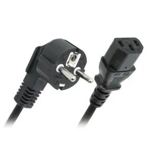 KC인증 파워케이블 2M AC 220v PC 컴퓨터 전원선 모니터 플러그 접지 전기코드 3구 일자형 ㄱ자형 아답터