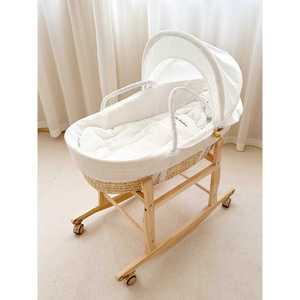 라탄 아기 침대 베이비 신생아 흔들 저상형 바구니