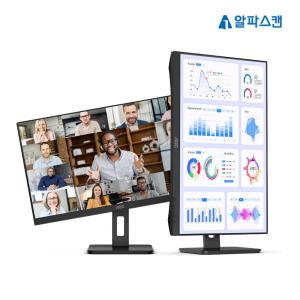알파스캔 AOC Q27P3 QHD USB-C 타입 도킹스테이션 데이지체인 멀티스탠드 무결점 모니터