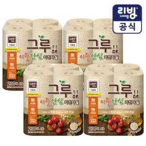 그루 무표백 키친타월 230매 4롤x4팩