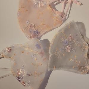 여름마스크 혼주마스크 패션 자수큐빅마스크 6종 핑크 3종