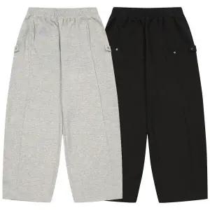 [틴톡] 여자 봄이월 사이드 비죠 스트링 와이드 바지(25QT251)