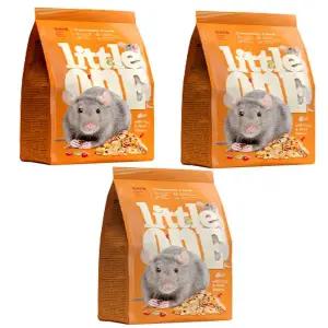 [애니몰파크]리틀원 푸드 래트 사료 900g 3개 먹이 밥 간식 31052