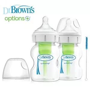 닥터브라운 와이드넥 옵션스플러스 PP 젖병 150ml 트윈팩