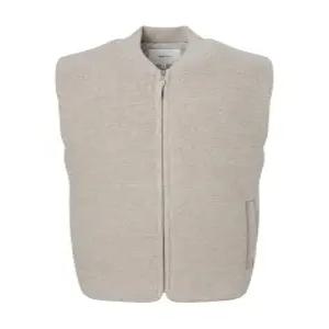 [24FW] WHSW4D332I2 클리어런스스테디셀러 베이지 짜임 울 집업니트베스트