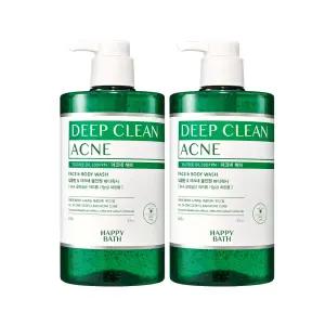 해피바스 딥클린 티트리 아크네케어 바디워시 900g, 2개