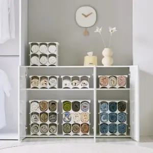 리빙박스 바지정리 수납정리함 옷 정리 6단 바지수납 수납정리함 옷정리함 수납함