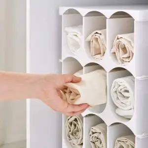 리빙박스 바지정리 수납정리함 옷 정리 2단 바지수납 수납정리함 옷정리함 수납함