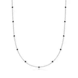 [롯데백화점]티르리르 에폭 실버 블랙 오닉스 목걸이 TNSSVW4132-BK