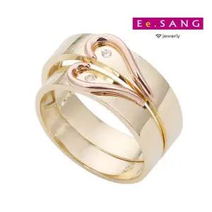 [이상주얼리]14k_라인하트 커플링G