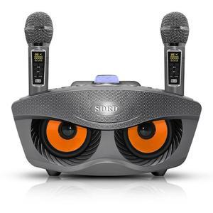 SDRD 부엉이 블루투스 마이크 가정용 기기 노래방기계 세트 휴대하기좋은 미러볼