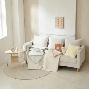 루마인 홈 양모 자수 퀼팅 담요 100x150cm 코스트코 두레샵2508