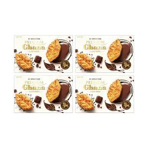 롯데웰푸드 가나 프리미엄 쇼콜라 립파이 초코 132g, 4개