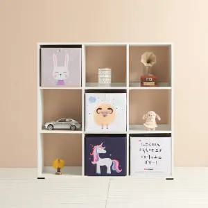 [우아미가구]이라 화이트 수납책장 3단9칸