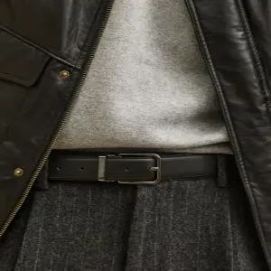 닥스 액세서리 25FW [비조벨트]블랙 DAKS로고 음각 소가죽 비조벨트 DBBE5F170BK