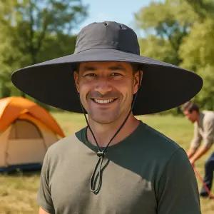 빅사이즈 빅챙 넓은 여름 자외선 완벽차단 작업 아웃도어 정글 모자 가마솥 버킷햇