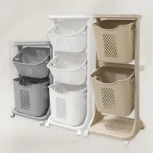 2단 3단 대용량 국내제작 아임홀리빙 LINE 스탠다드 통기성 좋은 빨래바구니 세탁바구니 빨래통