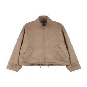 여성 하이넥 스웨이드 점퍼_EPF3JJ2200