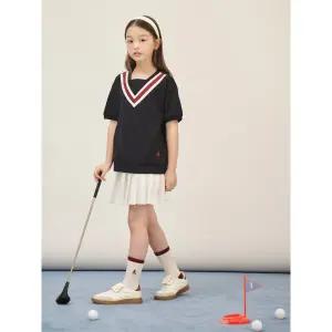 [BEANPOLE KIDS] 여아 루즈핏 썸머스쿨 티셔츠  네이비 (BI5742G02R) (BI5742G02R)