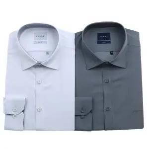 [대구백화점] [예작]배색카라 스판 솔리드 슬림 긴소매(YJEFBS154 2종 택 1 (리오더품번 YJFSBS153))