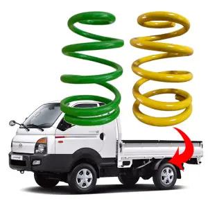 포터2 봉고3 1톤 화물차전용 고급형 13mm 코일스프링 화물칸 보강 서스펜션 적재함강화 좌우2개 차량1대분