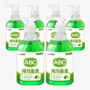3+3 ABC 매직퐁퐁 주방세제 750ML 6개입