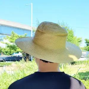 여름 야외용 라탄 모자 40cm/밀짚/빅사이즈/농사/농활/주말농장/체험/챙모자/햇빛/가리개/챙넓은/밀집/차단