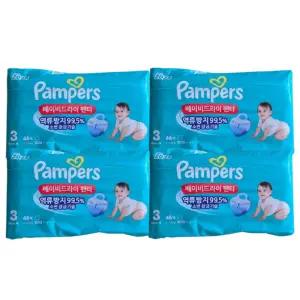 2025 팸퍼스 베이비드라이 팬티형 기저귀 3단계 46매 x 4팩