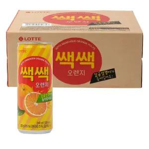 롯데칠성음료 쌕쌕 오렌지 240ml 30개