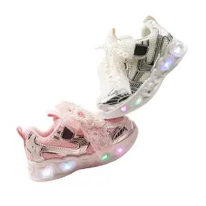 풋풋 루미에르 펄 LED 운동화 라이트운동화 슬립온