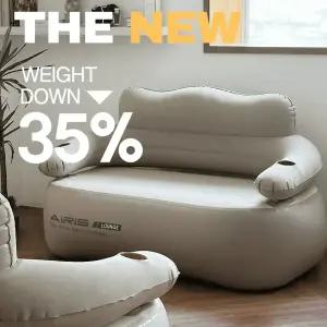 제백 캠핑 에어매트 에어리스 라운지 아이보리 풀세트