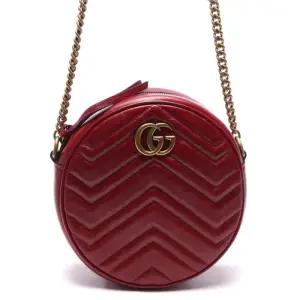 여성 GG 마몽 미니 라운드 숄더백 (550154_0OLET_6438_22S)