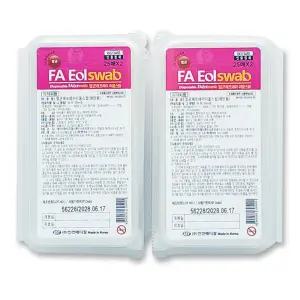 FA 에프에이 멸균 이올스왑(벌크형) 25매x4팩(100매) 소독 알콜솜